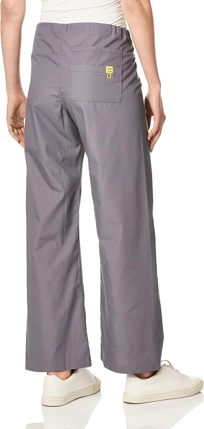 WonderWink Men’s Petite Origins Papa Unisex Scrub Pant, Pewter, Small