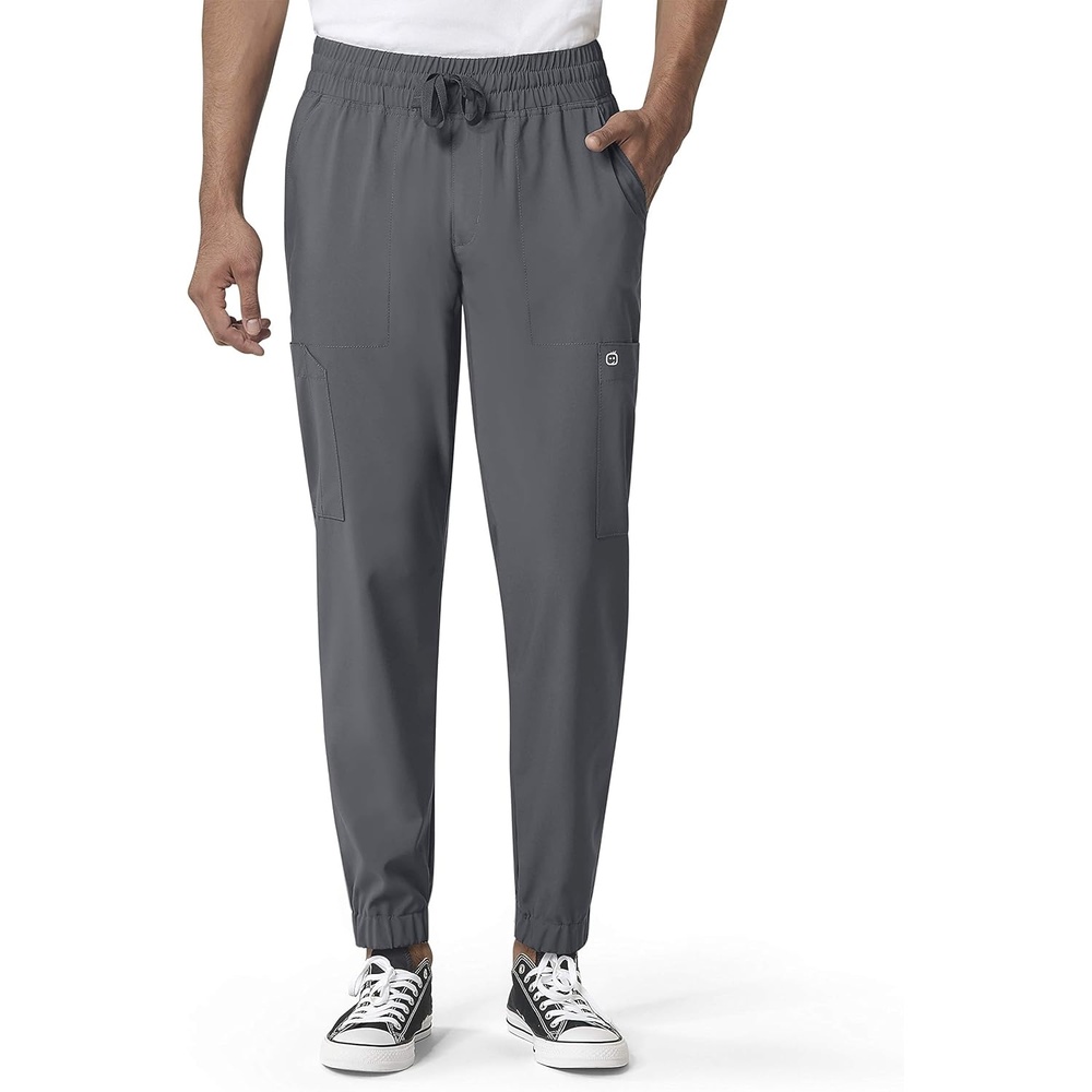 Wink Men’s Men’s Cargo Jogger Scrub Pant(Pewter)