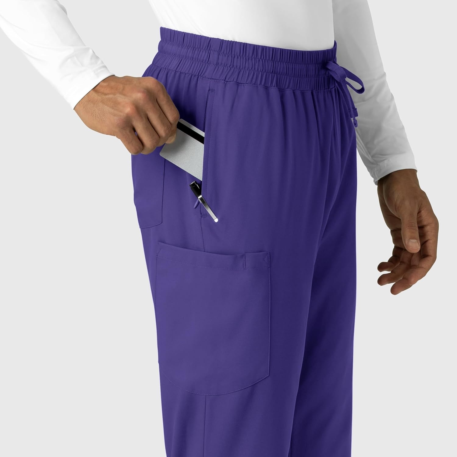 Wink Boundless Men’s Straight Leg Scrub Pant(Grape)