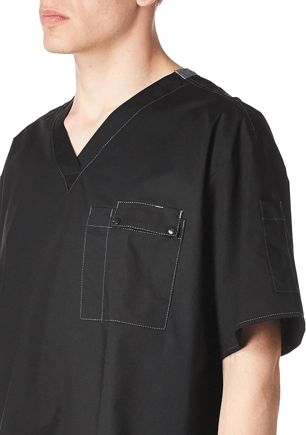 WonderWink Men’s Wonderflex Honor Scrub Top(Black)