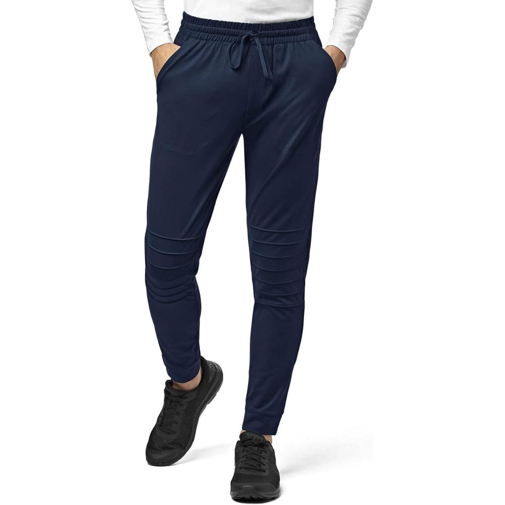WonderWink Men’s Moto Knit Jogger Pant(Navy)