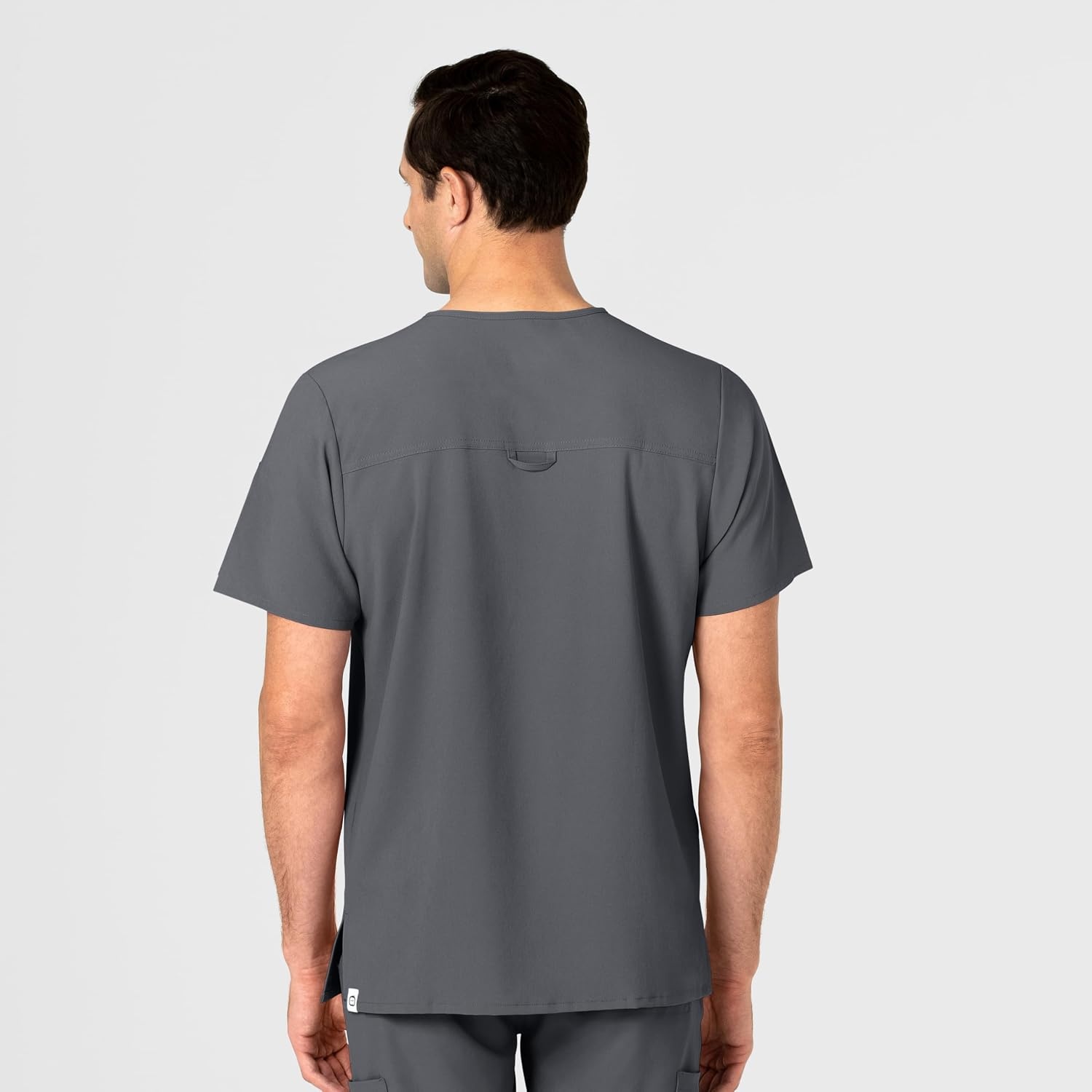 WINK Mens Scrub Top(Pewter)