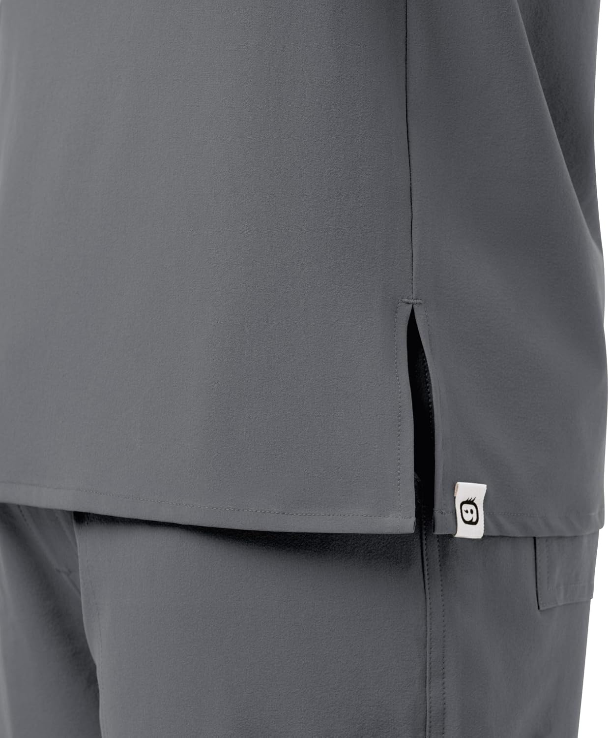 WINK Mens Scrub Top(Pewter)