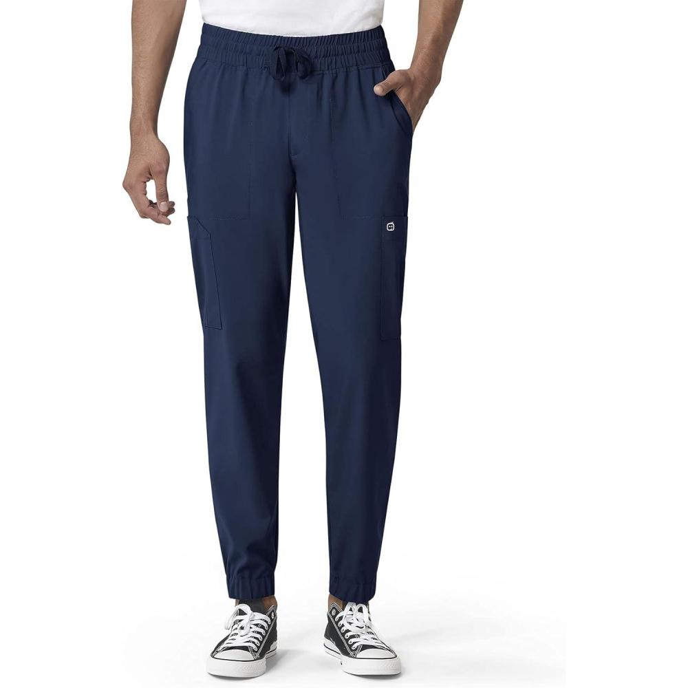 WonderWink Mens Cargo Jogger Pant(Navy)