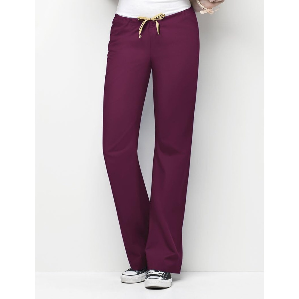 WonderWink Men’s Petite Origins Papa Unisex Scrub Pant, Wine, Large