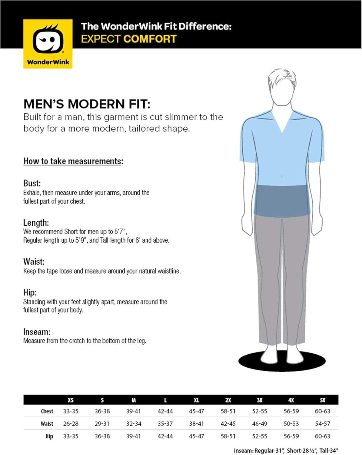 WonderWink PRO Men’s V-Neck Top & Straight Leg Cargo Pant Scrub Set + Badge Reel(Wine)