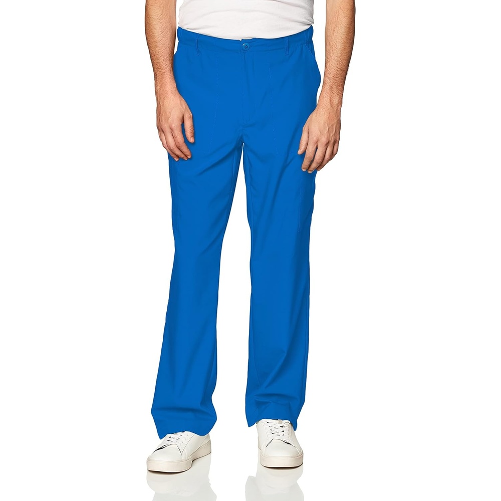Wink W123 Men’s Flat Front Cargo Scrub Pant(Royal)