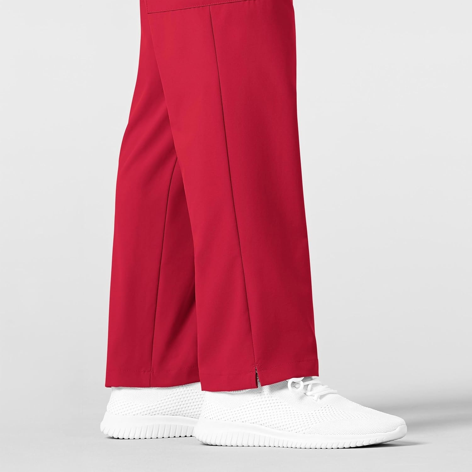 Wink W123 Men’s Flat Front Cargo Scrub Pant(Red)