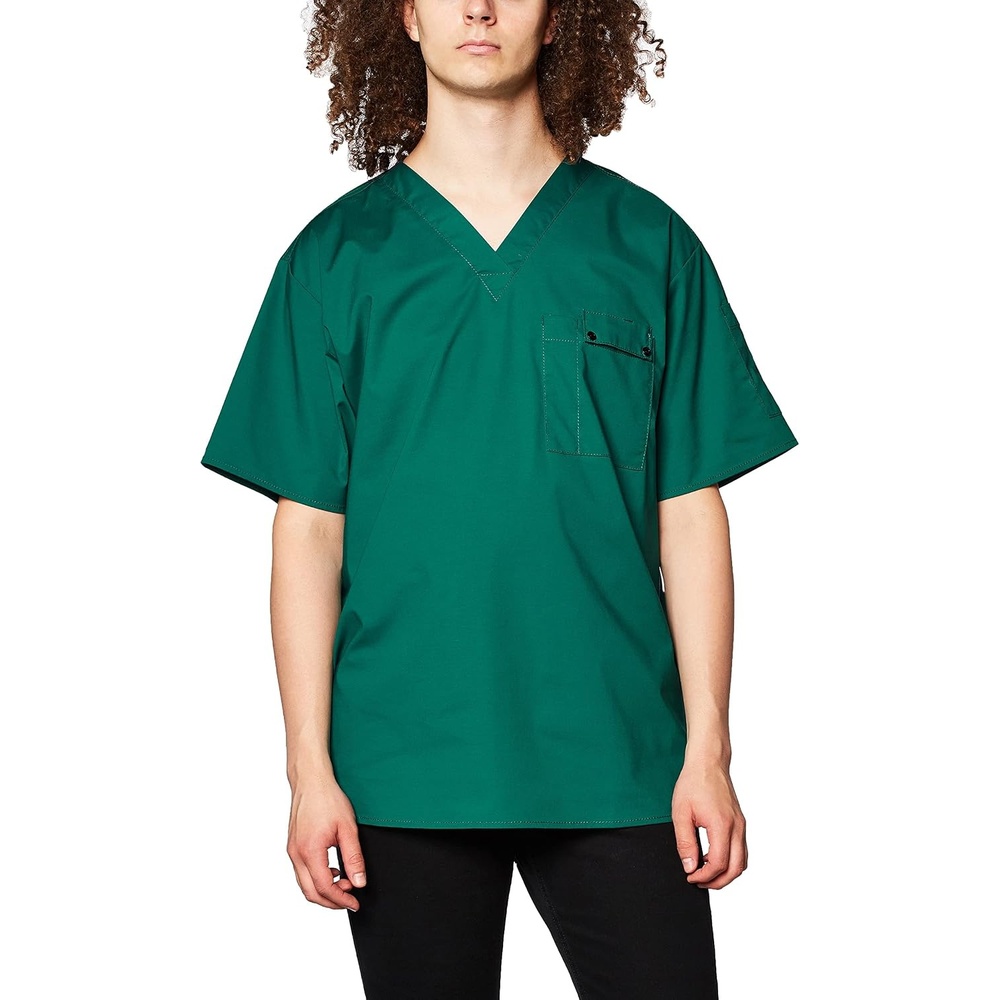 WonderWink Men’s Wonderflex Honor Scrub Top(Hunter)