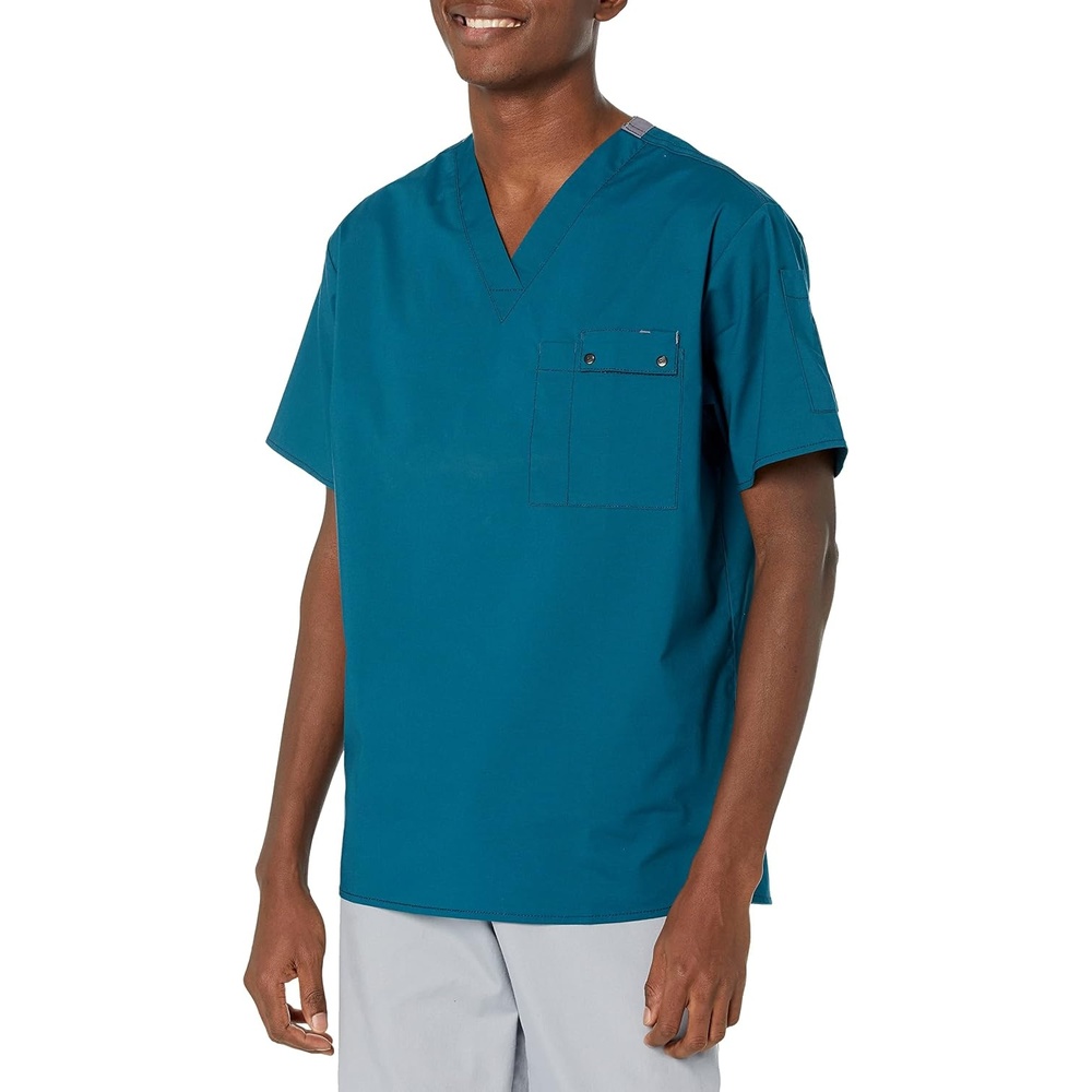 WonderWink Men’s Wonderflex Honor Scrub Top(Caribbean)