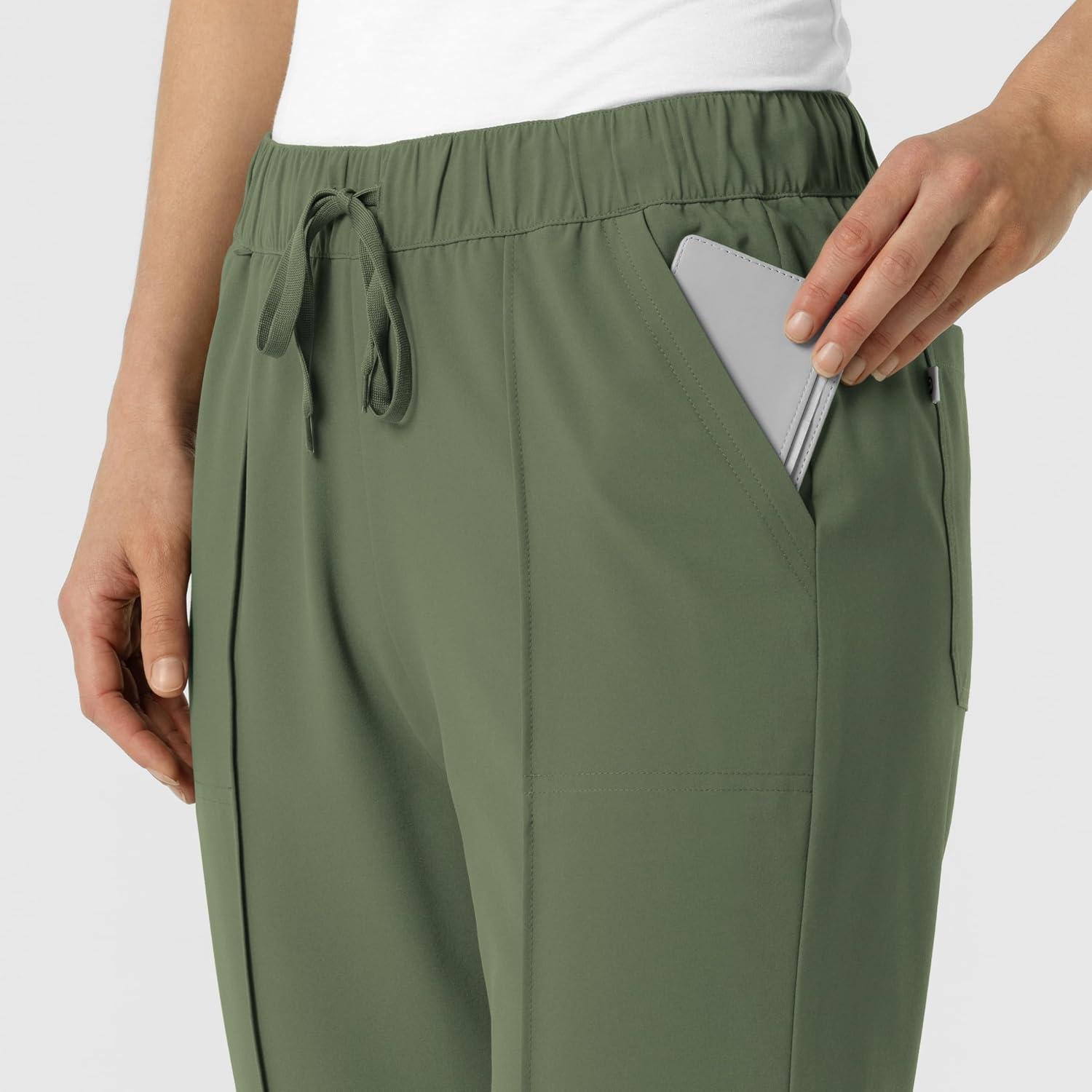 Wink Renew Women’s Pintuck Scrub Pant(Olive)