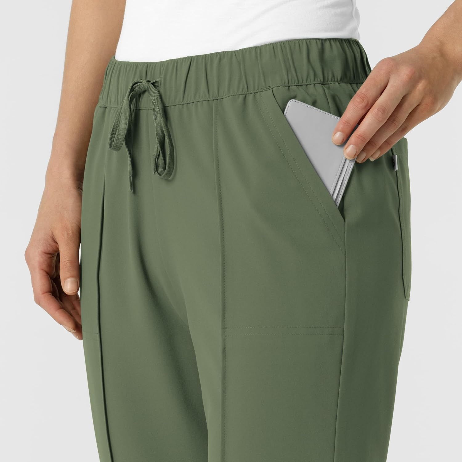 Wink Renew Women’s Pintuck Scrub Pant(Olive)