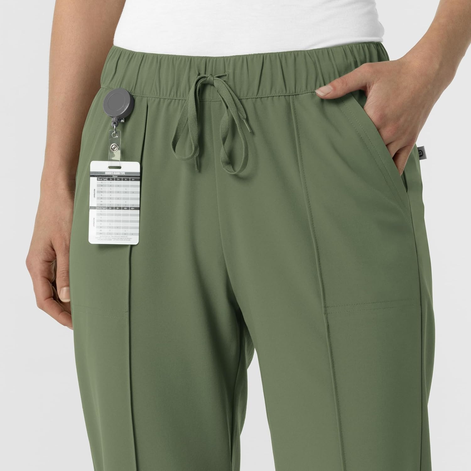 Wink Renew Women’s Pintuck Scrub Pant(Olive)