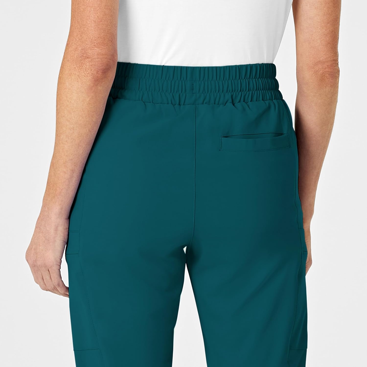 WINK Renew Women’s High Waist Slim Leg Scrub Pant(Caribbean Blue)