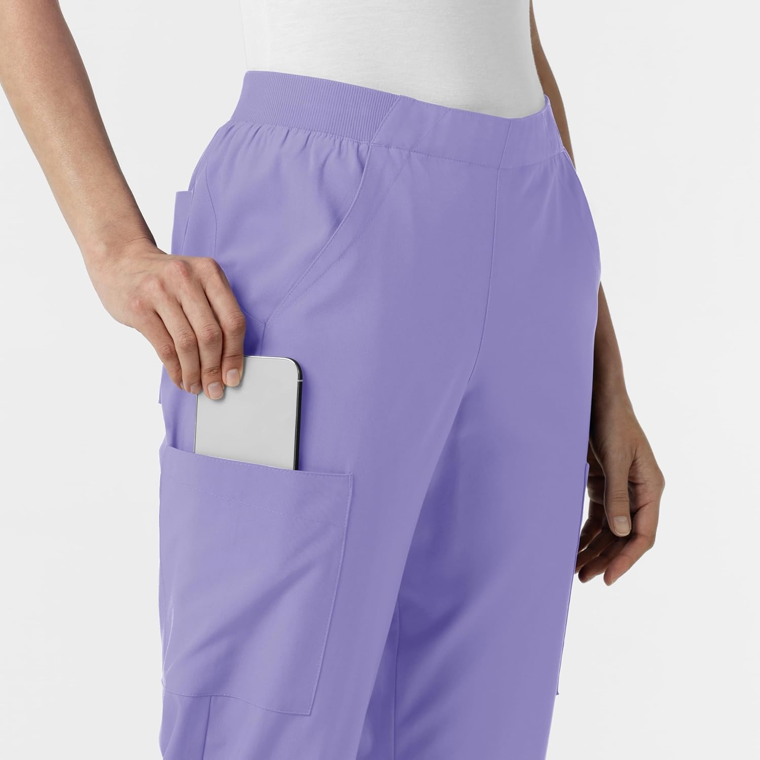 Wink Women’s Women’s Cargo Utility Scrub Pant(Iris Purple)