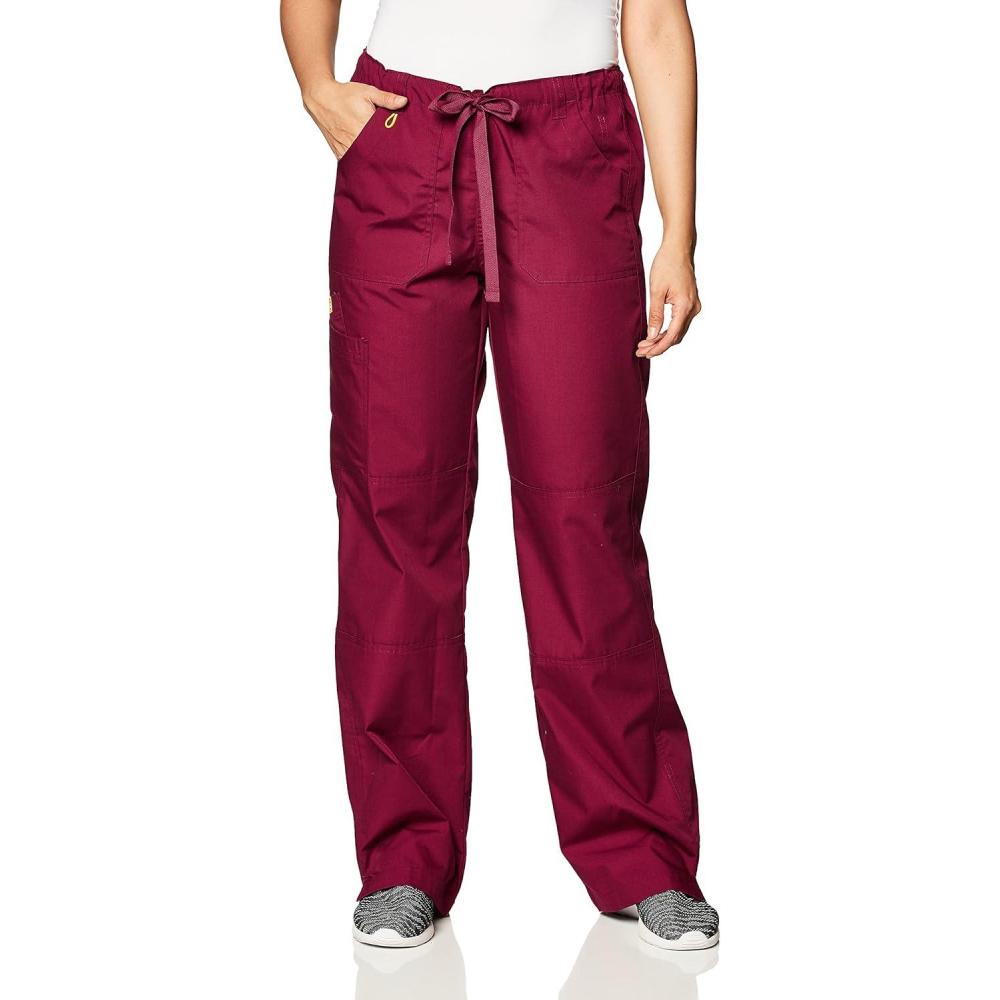WonderWink Women’s Origins Tango Scrub Pant(Wine)
