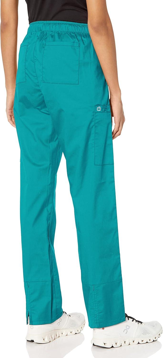 WonderWink Womens Convertible Slim Leg Cargo Pant(Teal Blue)