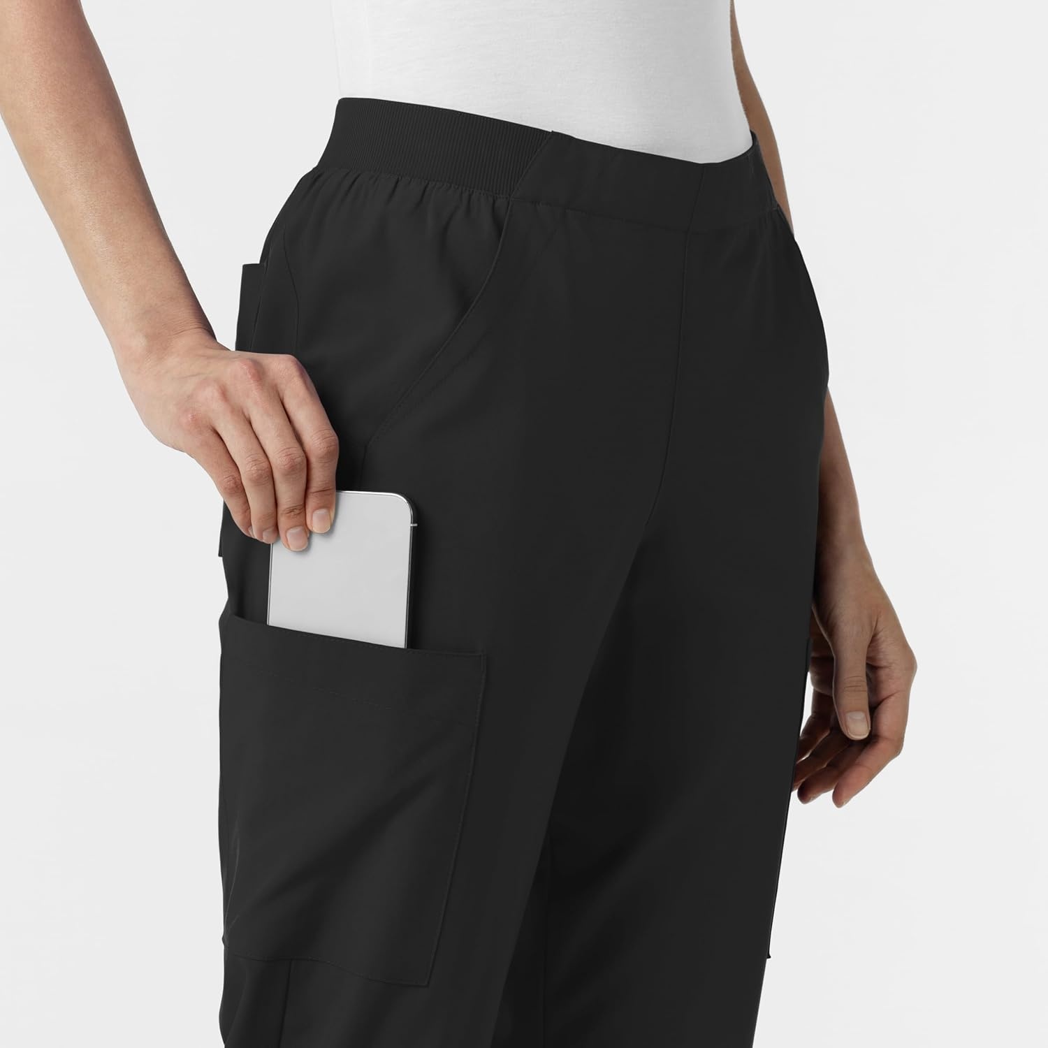 Wink Women’s Women’s Cargo Utility Scrub Pant(Black)