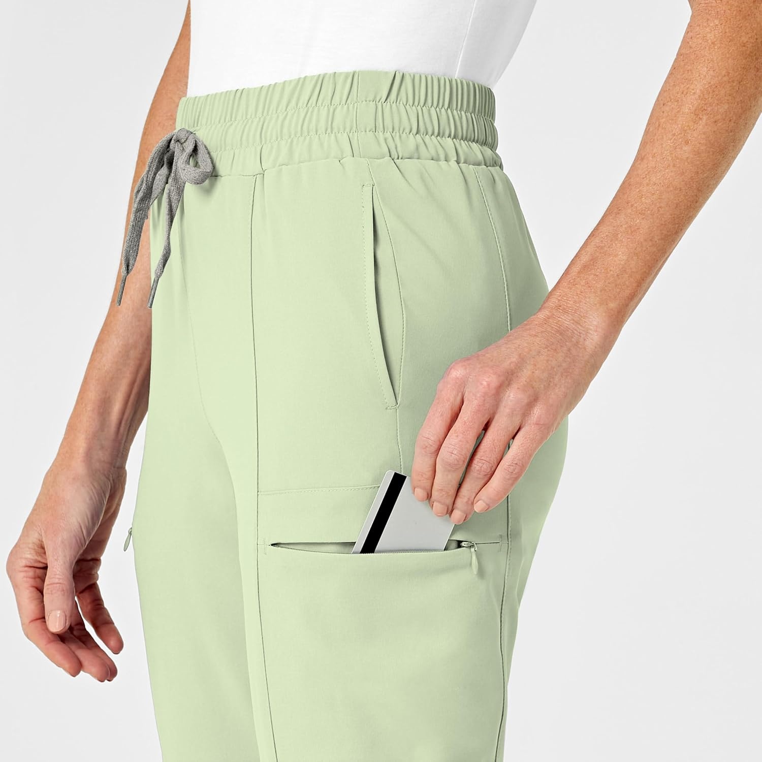 Wink Renew Women’s High Waist Slim Leg Scrub Pant(Fresh Mint)