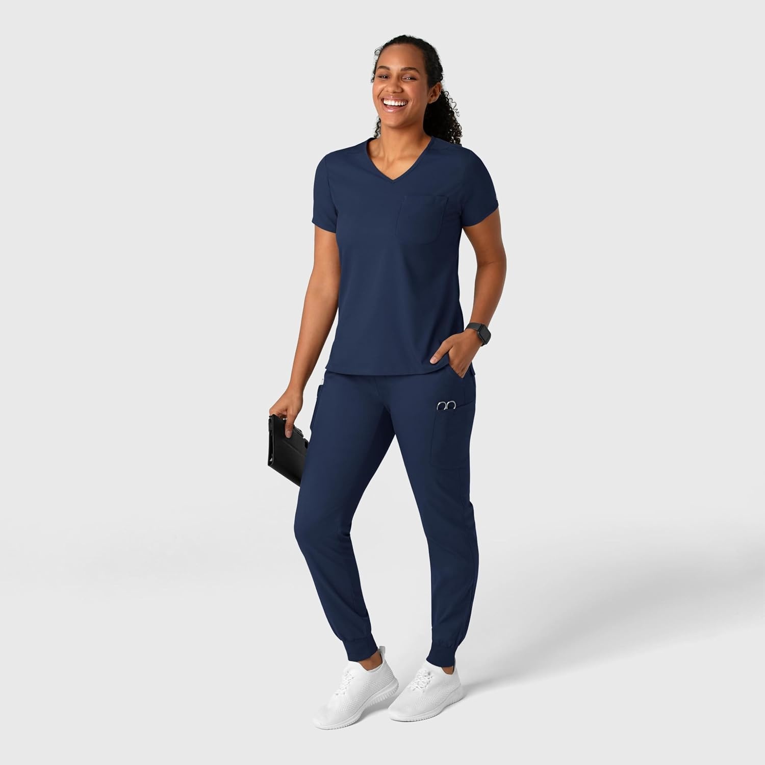 Wink Boundless Women’s Jogger Scrub Pant, Navy, L