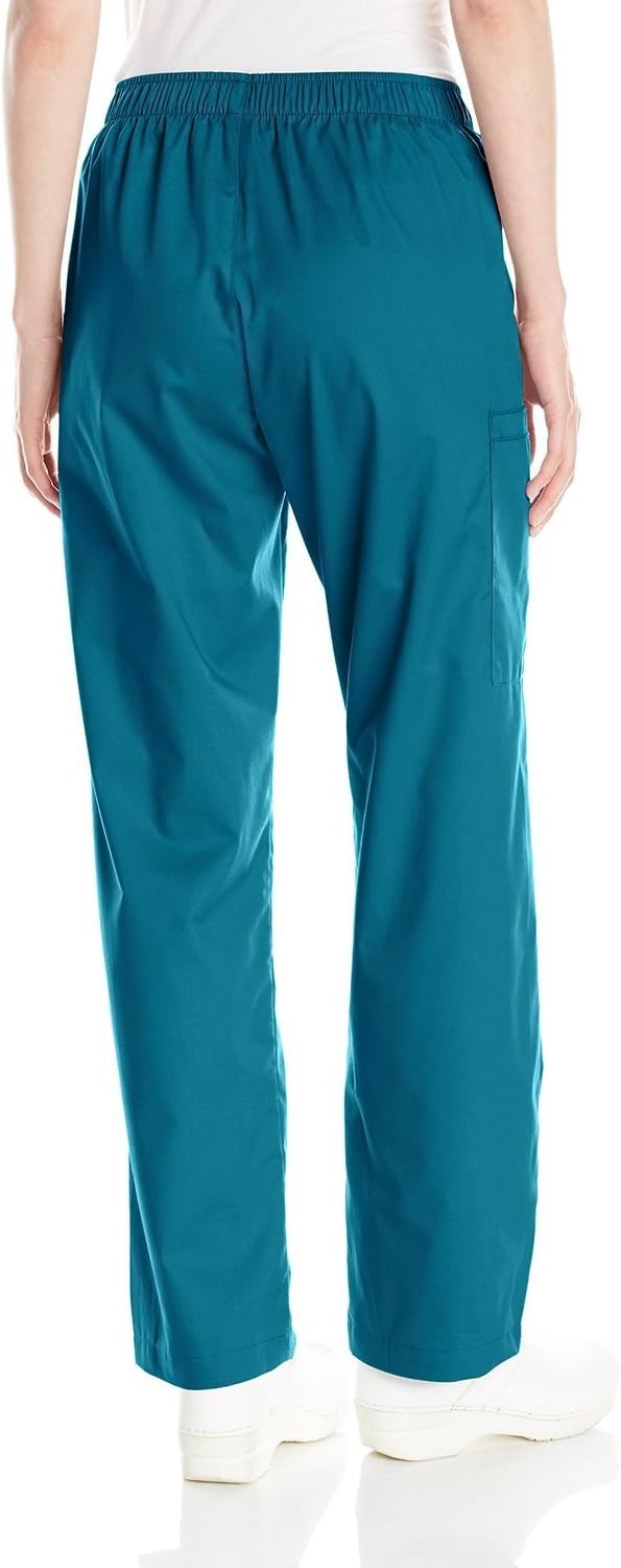 WINK Boundless Women’s Bootcut Scrub Pant | Womens Scrub Pant Teal Mid Rise(Caribbean Blue)