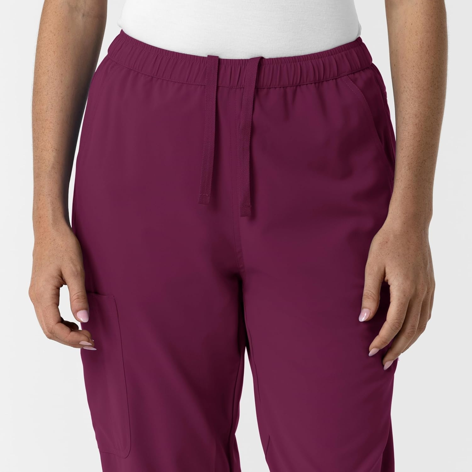 Wink NURTUR Women’s Slim Leg Scrub Pant(Wine)