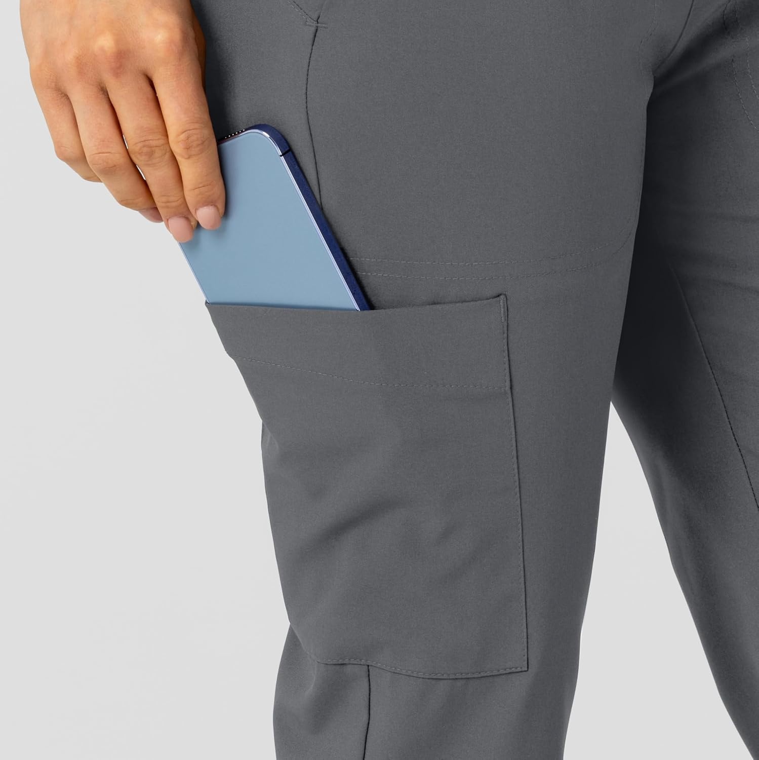 Wink W123 Women’s Flex-n-Reach Track Scrub Pant(Pewter)
