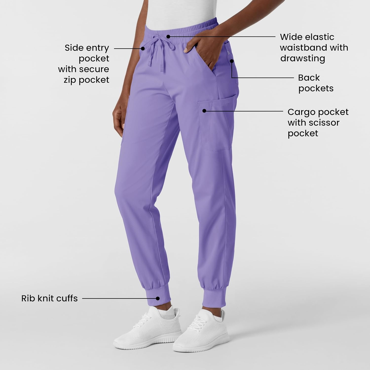 Wink Women’s Scrub Pant(Iris Purple)