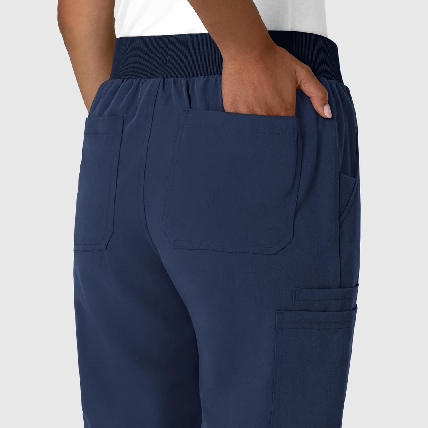 Wink Women’s Women’s Jogger Utility Scrub Pant(Navy)