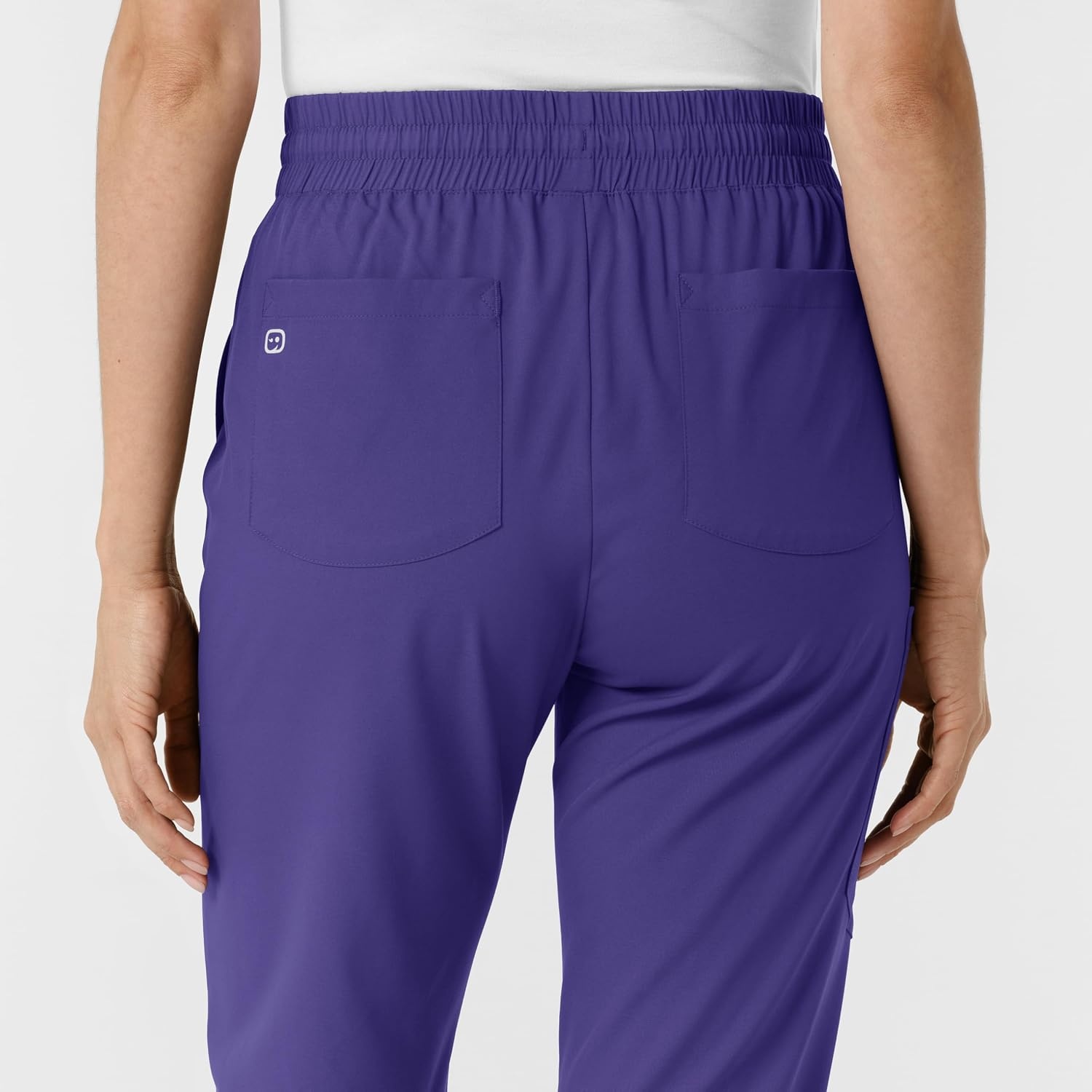 WINK Scrubs for Women, Boundless, Bootcut Pants with Drawstring and 6 Pockets(Grape)