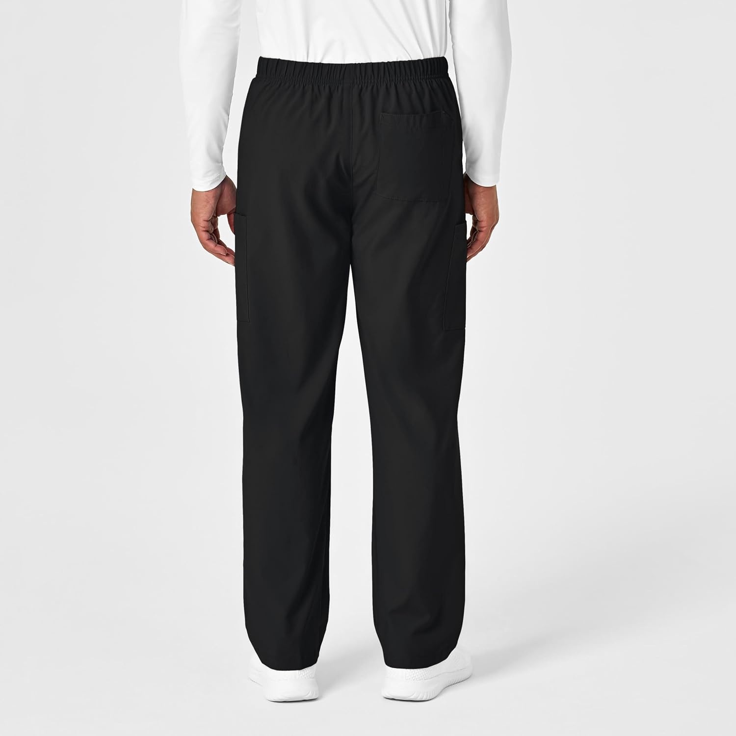 Wink W123 Unisex Multi-Cargo Scrub Pant(Black)