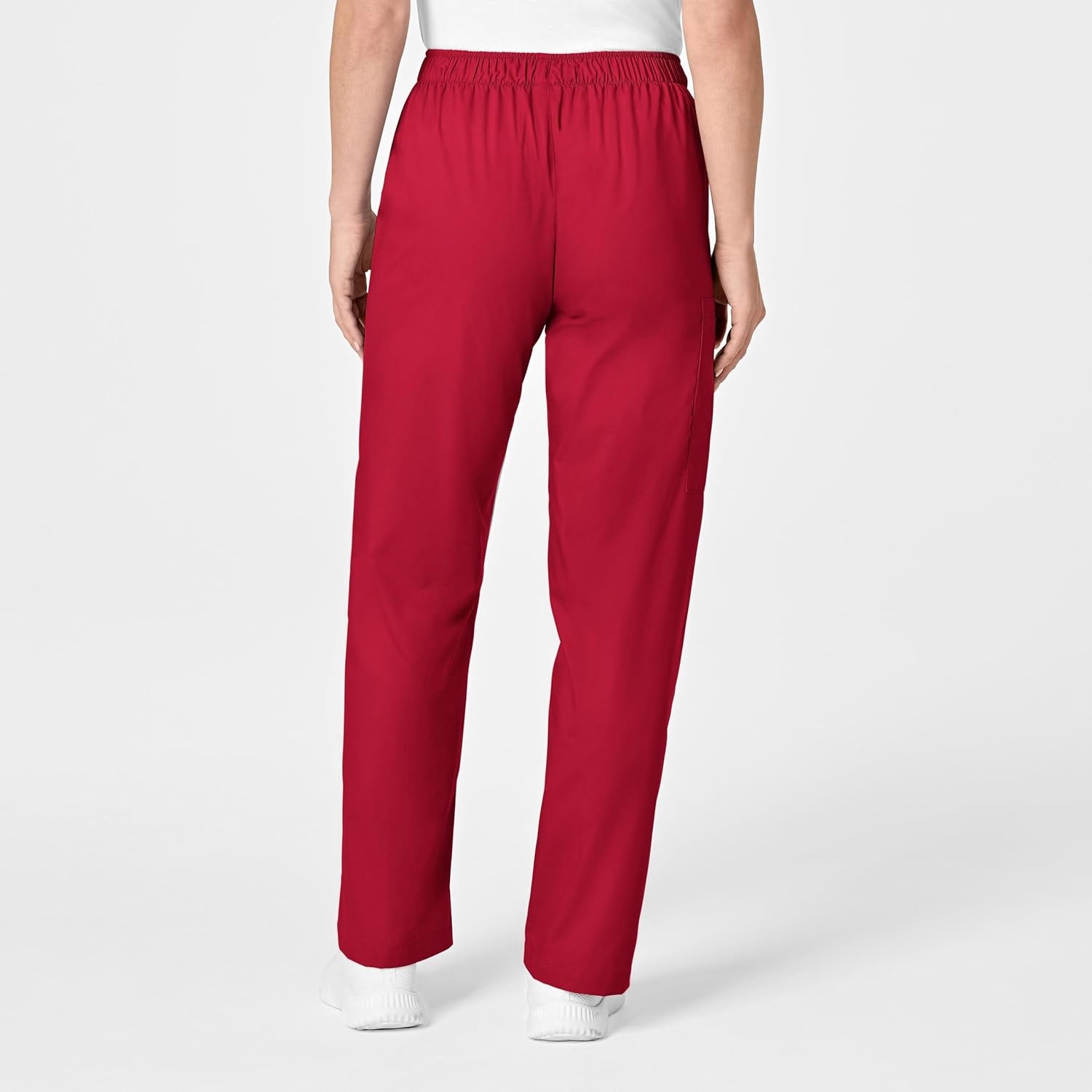 Wonderwork Women’s Pull-on Cargo Scrub Pant(Red)