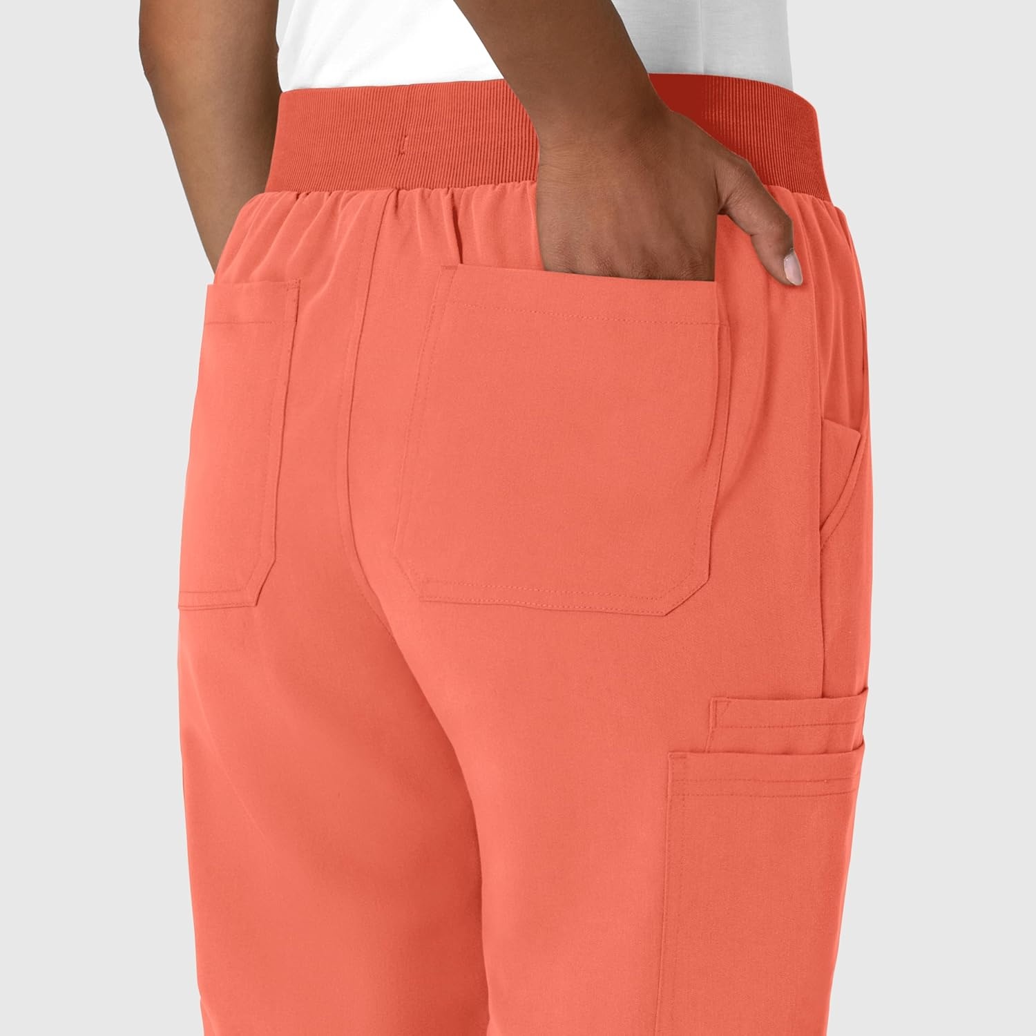 Wink Women’s Women’s Jogger Utility Scrub Pant(Sugar Coral)