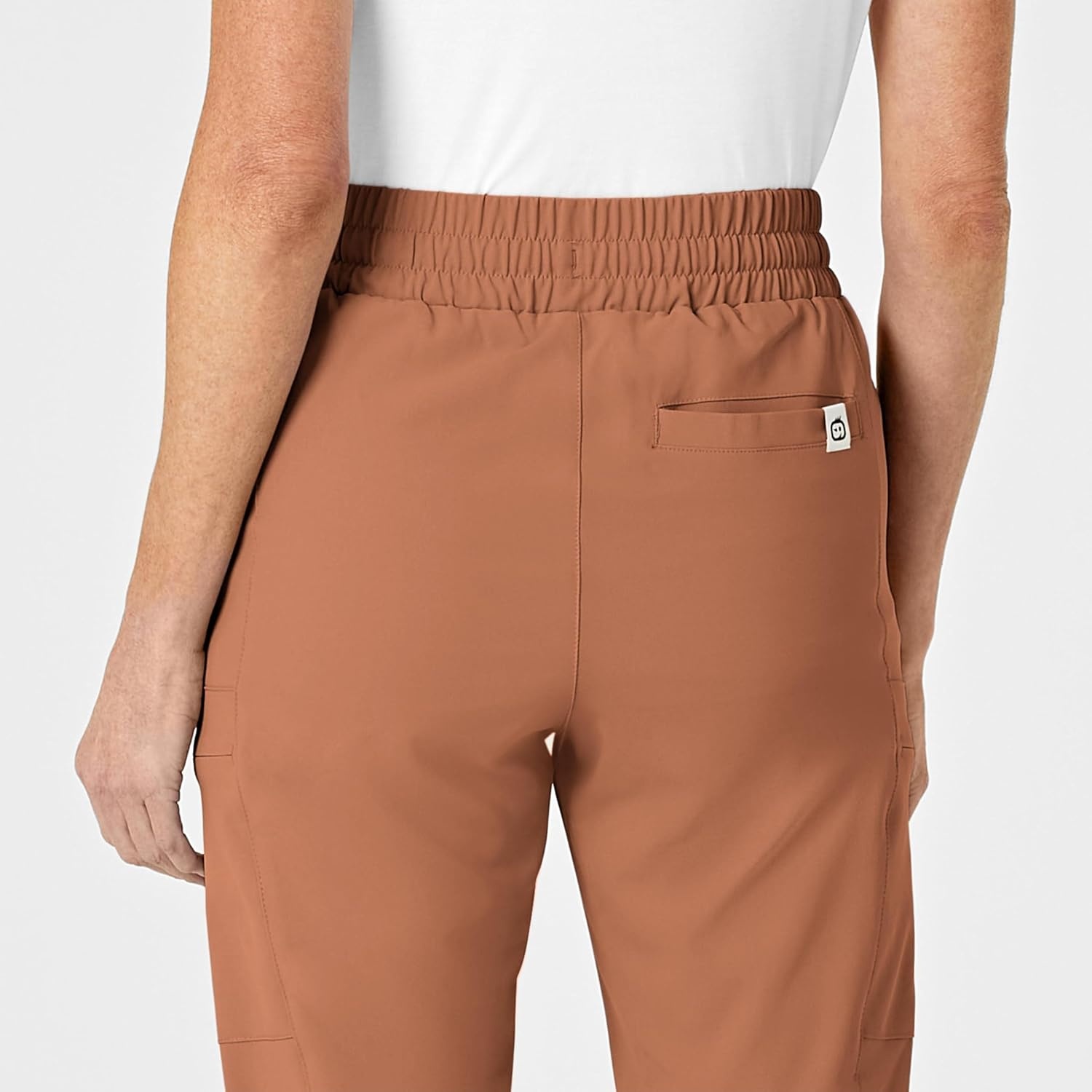 Wink Renew Women’s High Waist Slim Leg Scrub Pant(Clay)