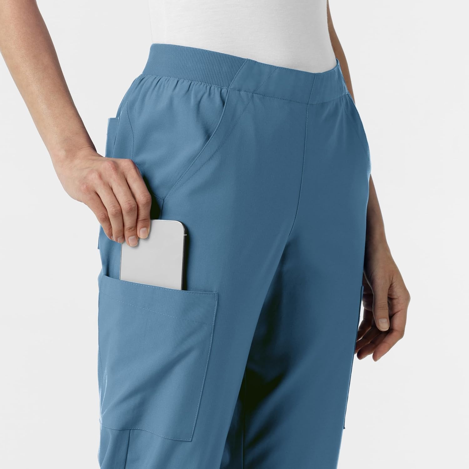 Wink Women’s Women’s Cargo Utility Scrub Pant(Pacific Blue)