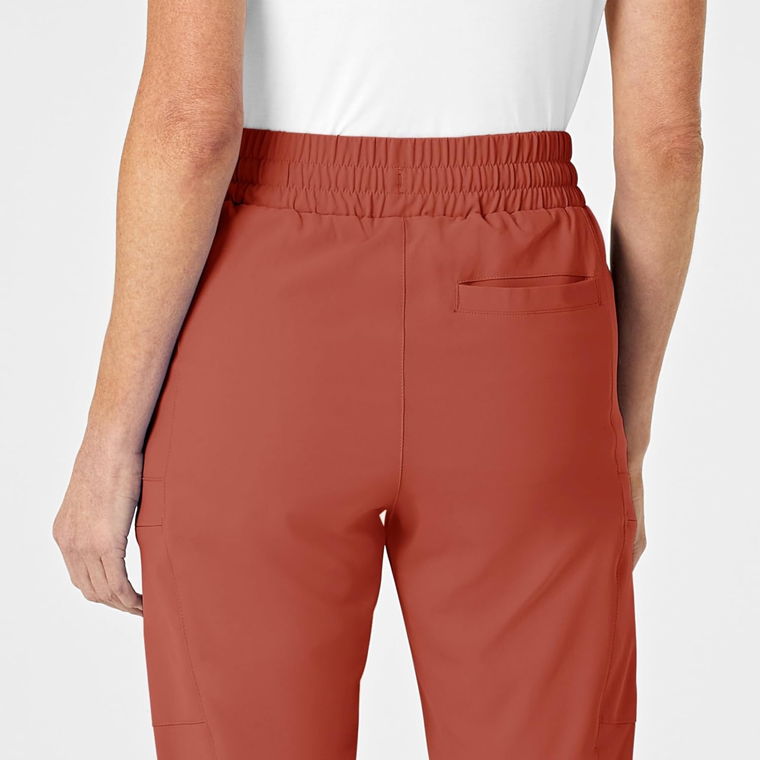 Wink Renew Women’s High Waist Slim Leg Scrub Pant(Mineral Red)