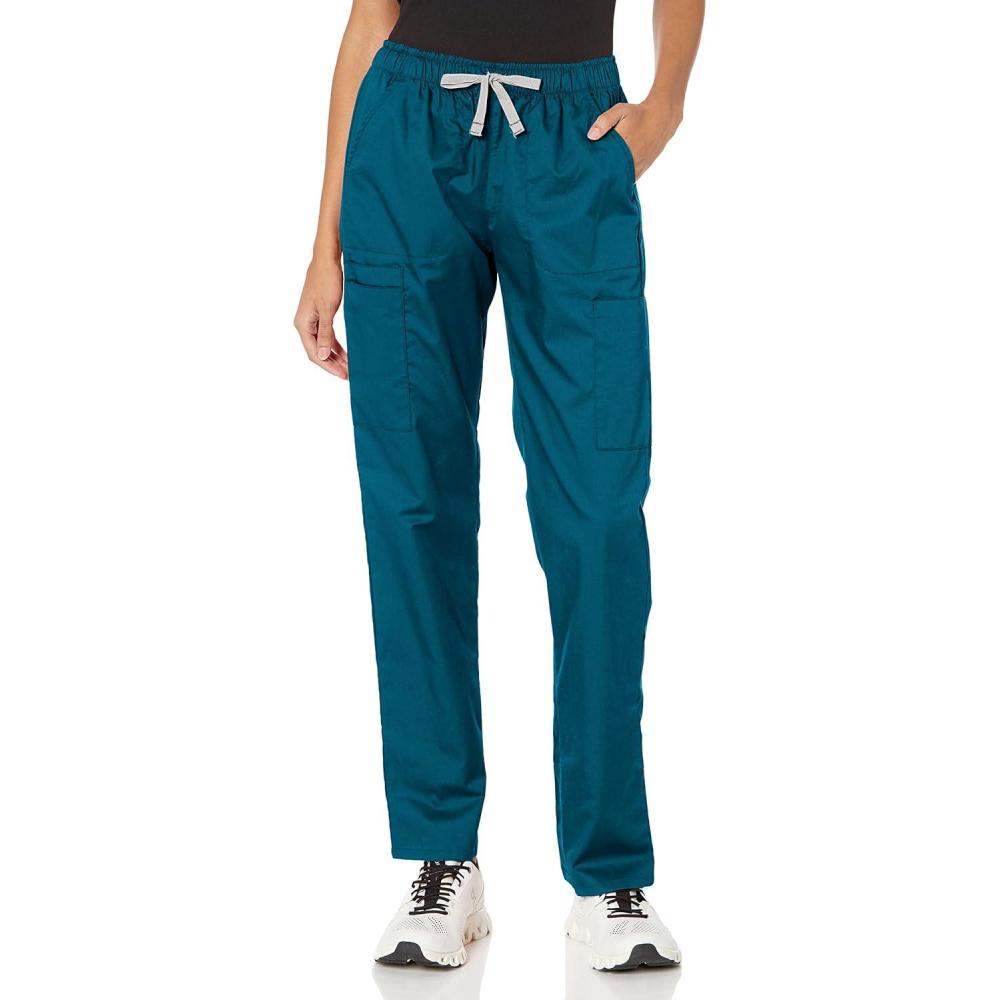 WonderWink Womens Convertible Slim Leg Cargo Pant(Caribbean)