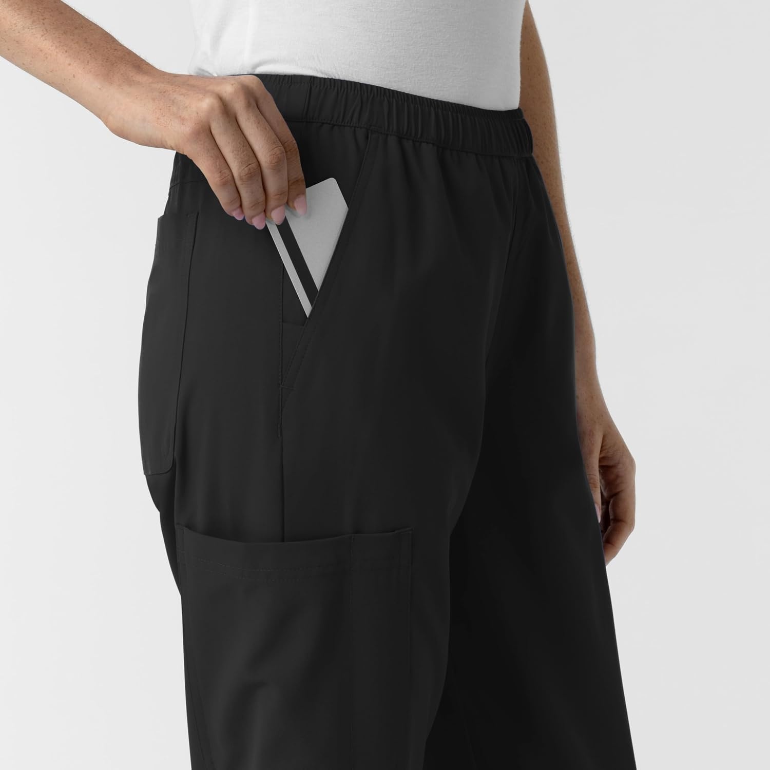 Wink NURTUR Women’s Slim Leg Scrub Pant(Black)