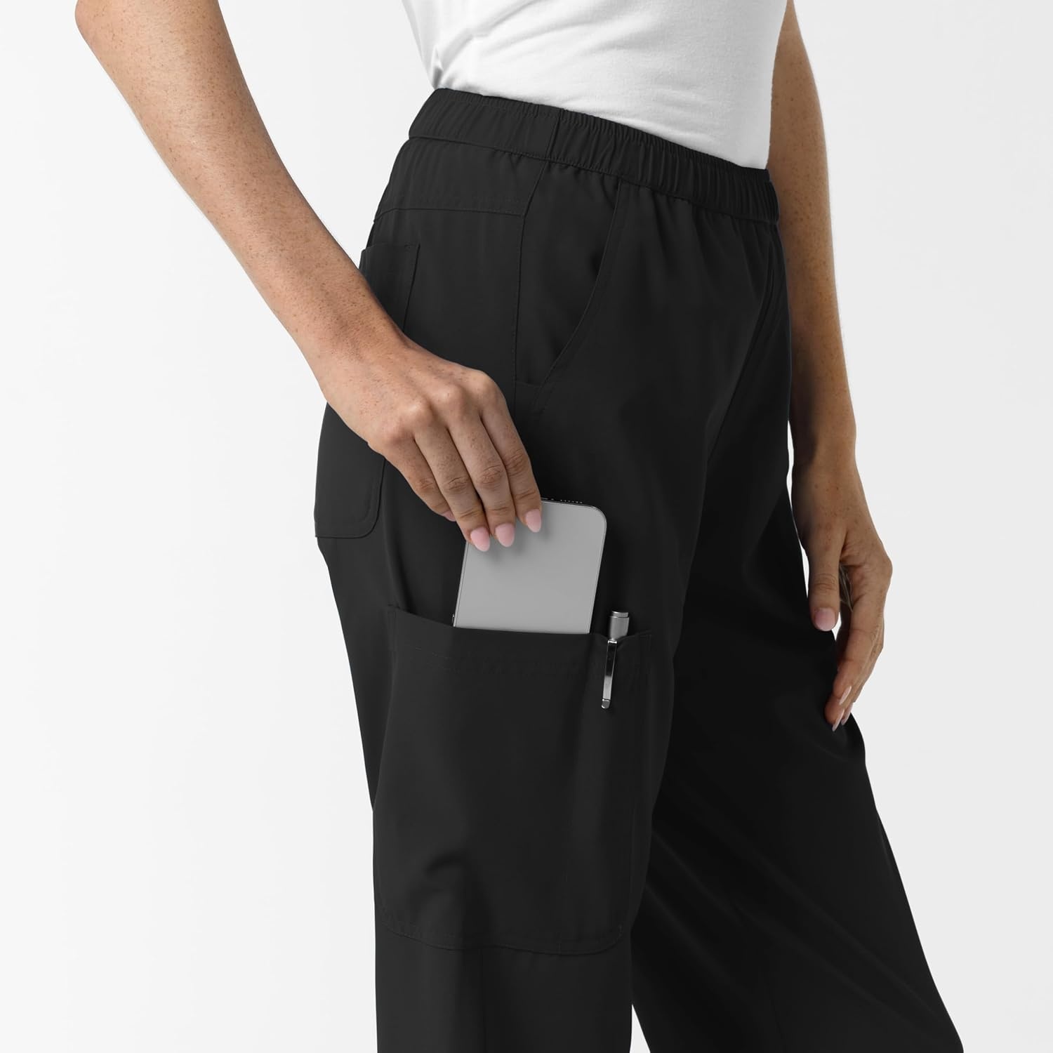 Wink NURTUR Women’s Slim Leg Scrub Pant(Black)