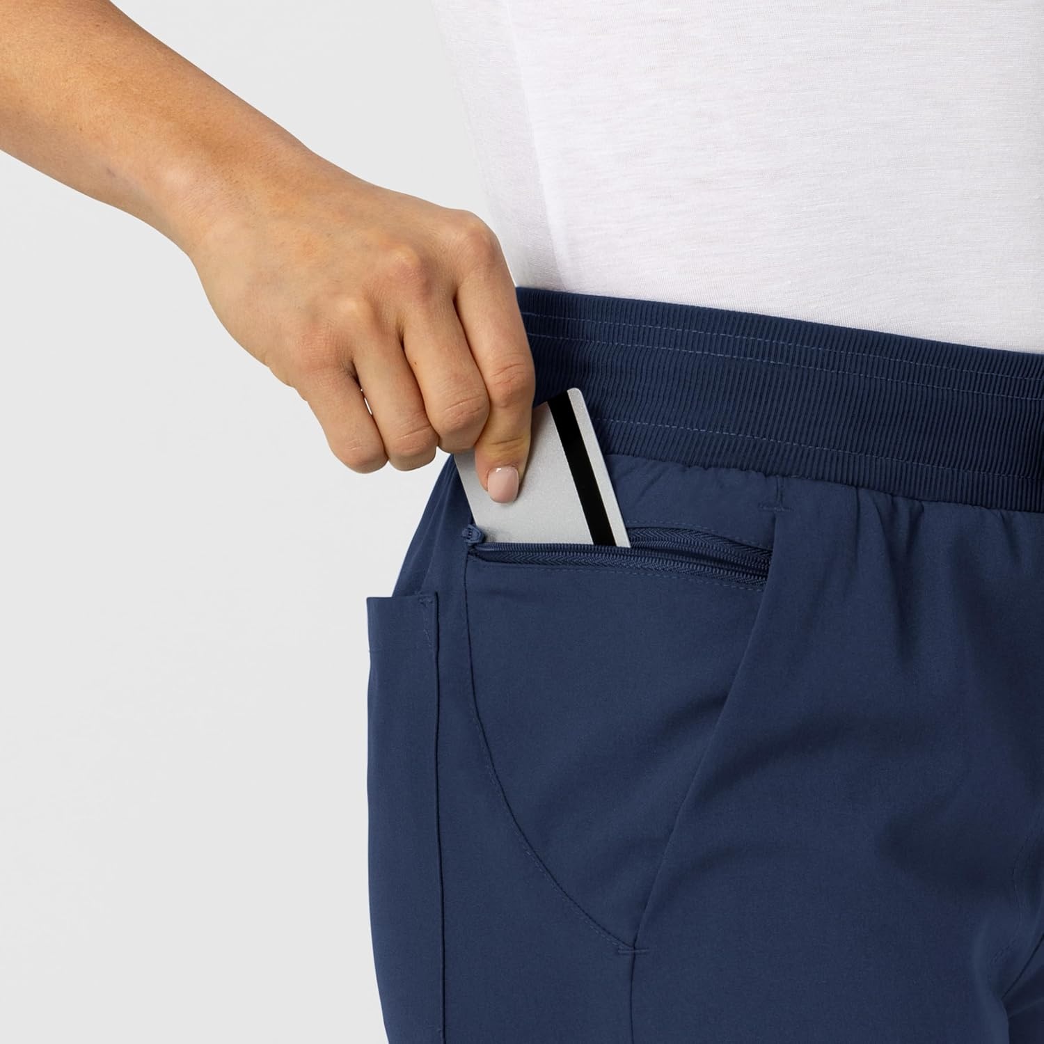 Wink W123 Women’s Flex-n-Reach Track Scrub Pant(Navy)