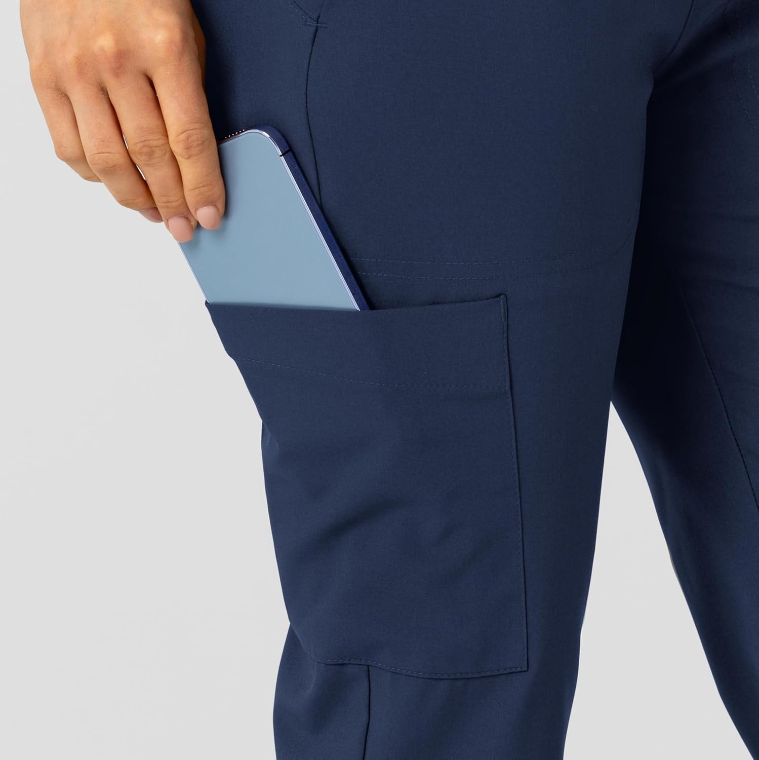 Wink W123 Women’s Flex-n-Reach Track Scrub Pant(Navy)