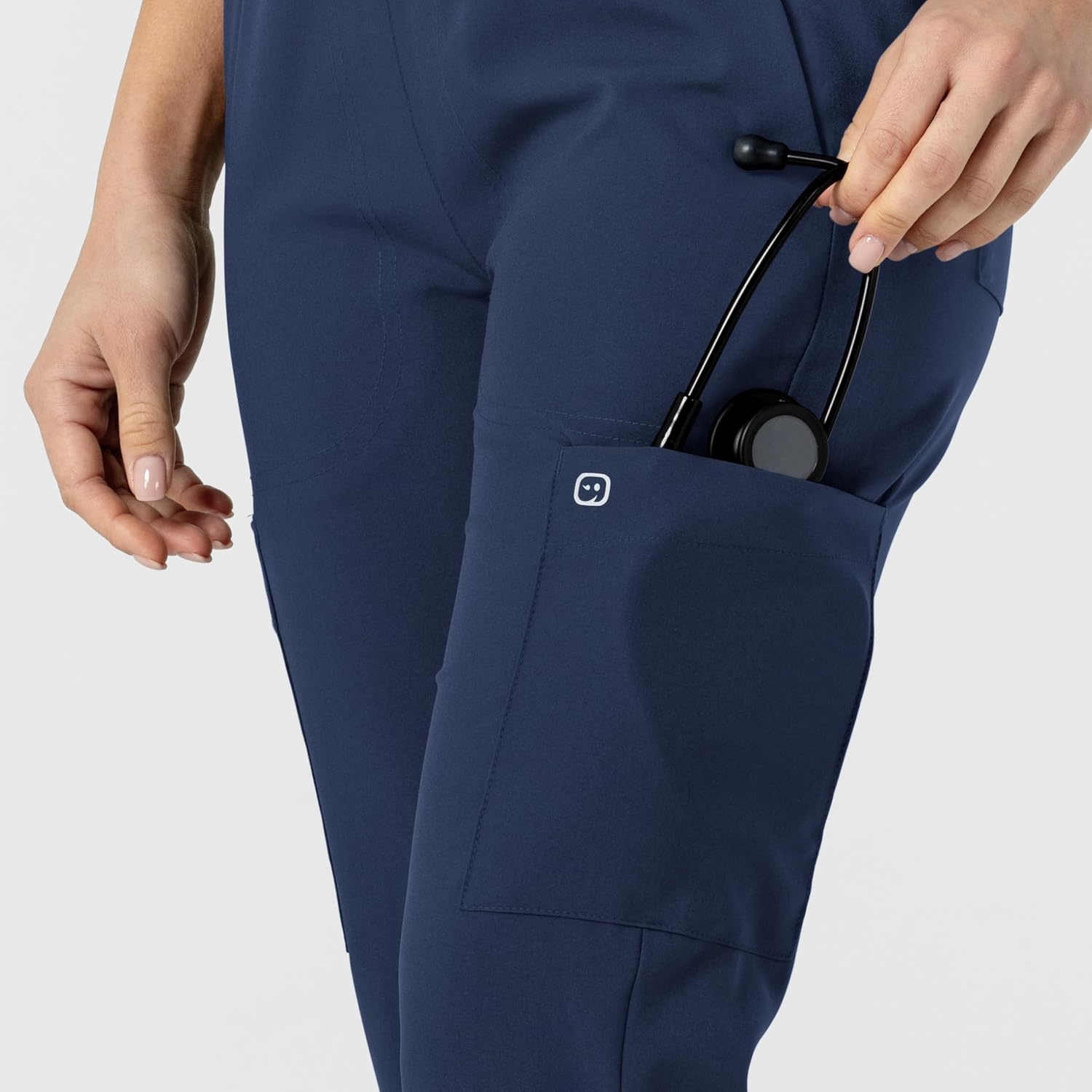 Wink W123 Women’s Flex-n-Reach Track Scrub Pant(Navy)
