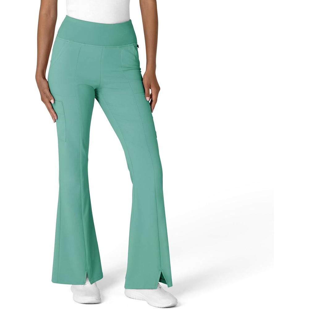 Wink Scrubs for Women, Renew, Cargo Flare Pants, with 7 Pockets(Turquoise)