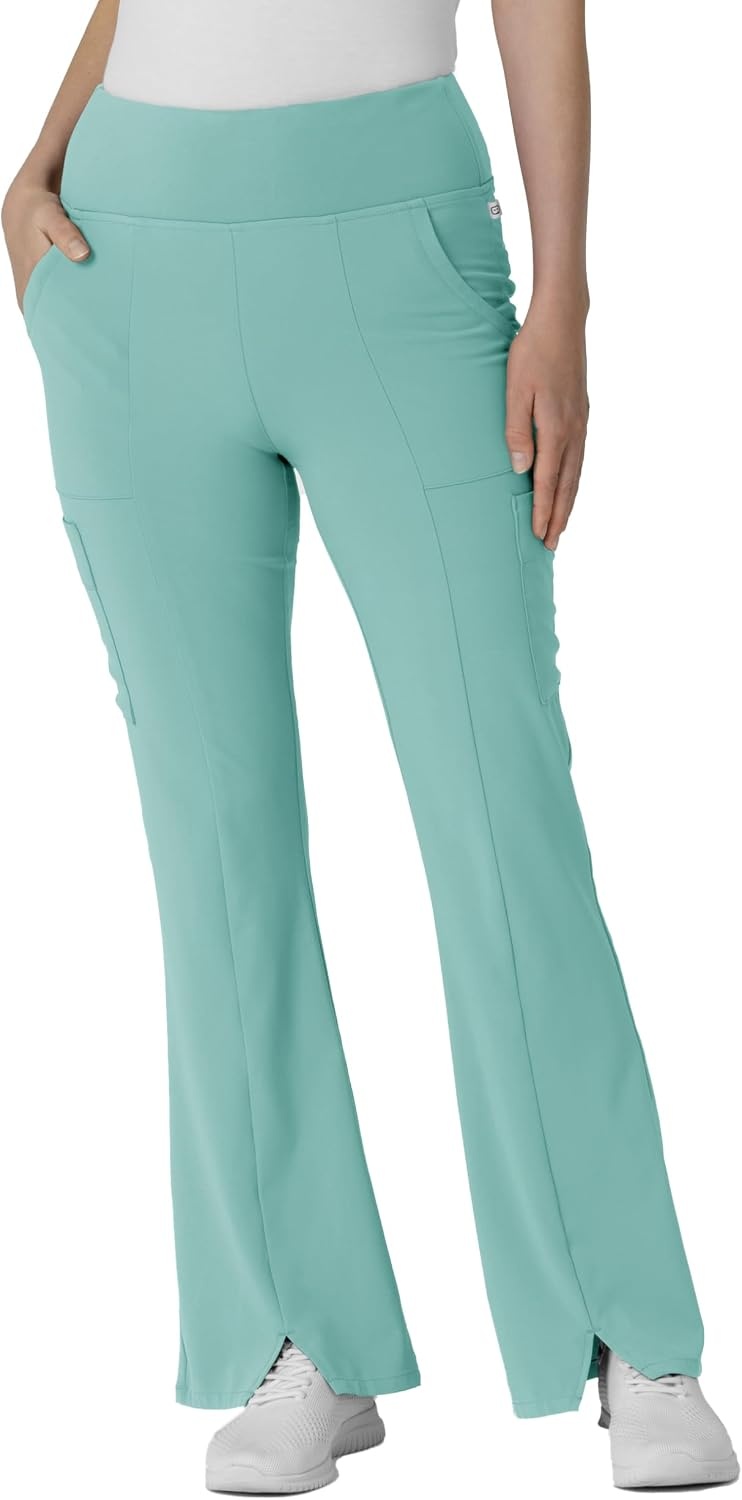 Wink Scrubs for Women, Renew, Cargo Flare Pants, with 7 Pockets(Turquoise)