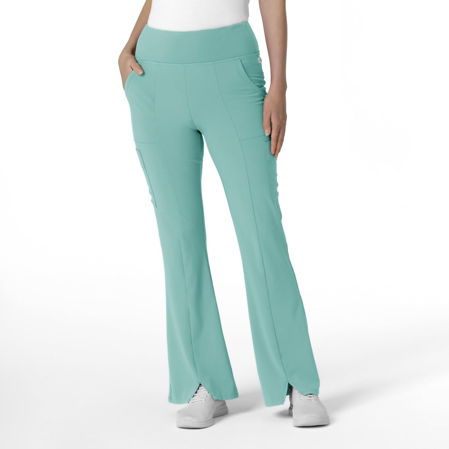 Wink Scrubs for Women, Renew, Cargo Flare Pants, with 7 Pockets(Turquoise)