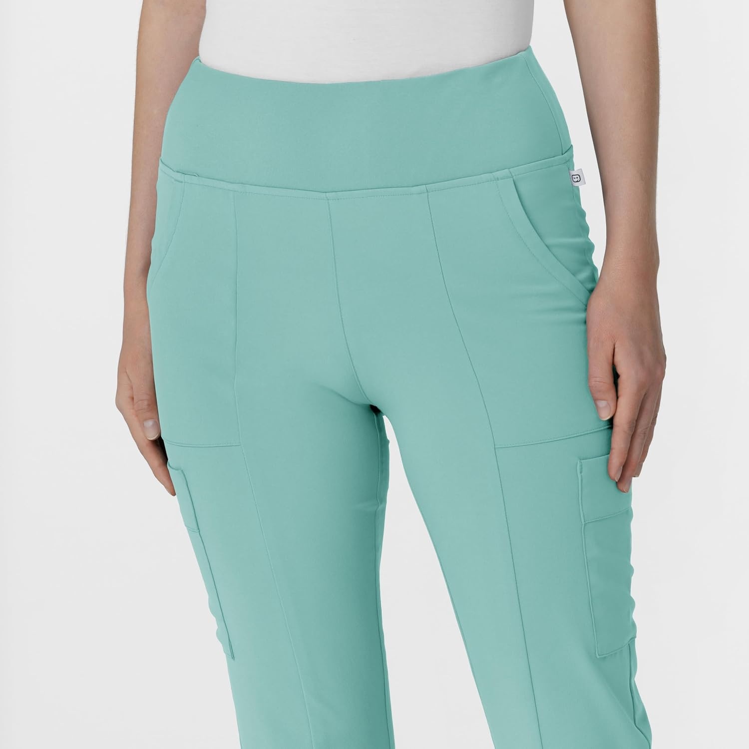 Wink Scrubs for Women, Renew, Cargo Flare Pants, with 7 Pockets(Turquoise)