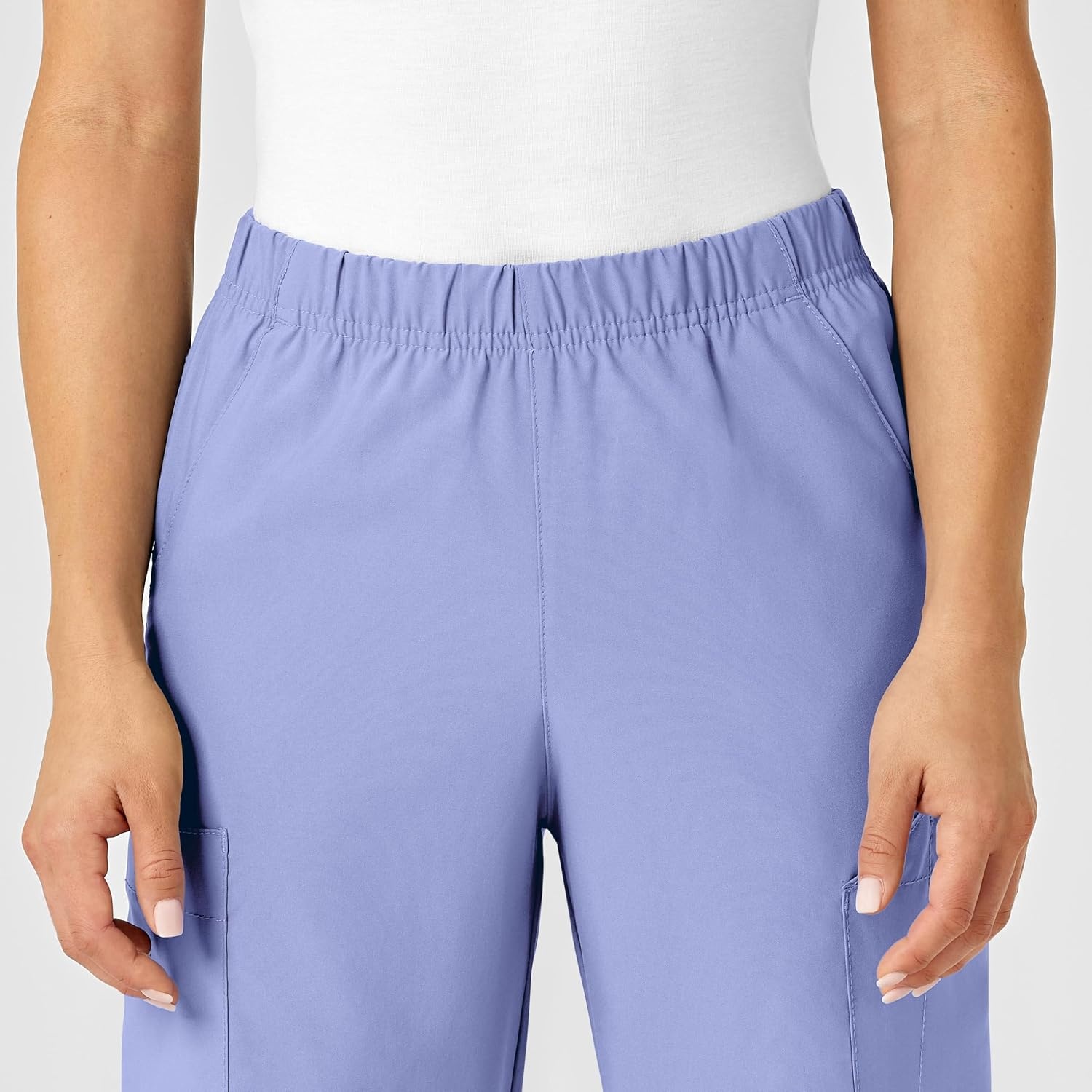 Wink W123 Unisex Multi-Cargo Scrub Pant(Ceil Blue)