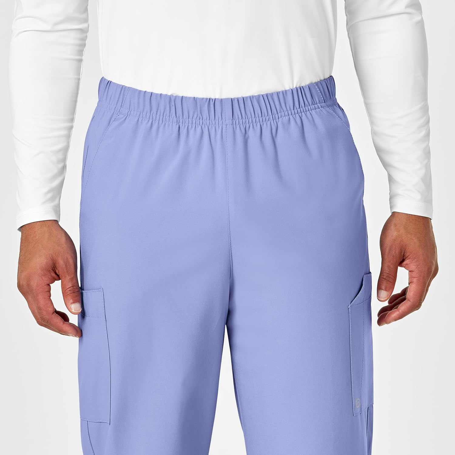Wink W123 Unisex Multi-Cargo Scrub Pant(Ceil Blue)