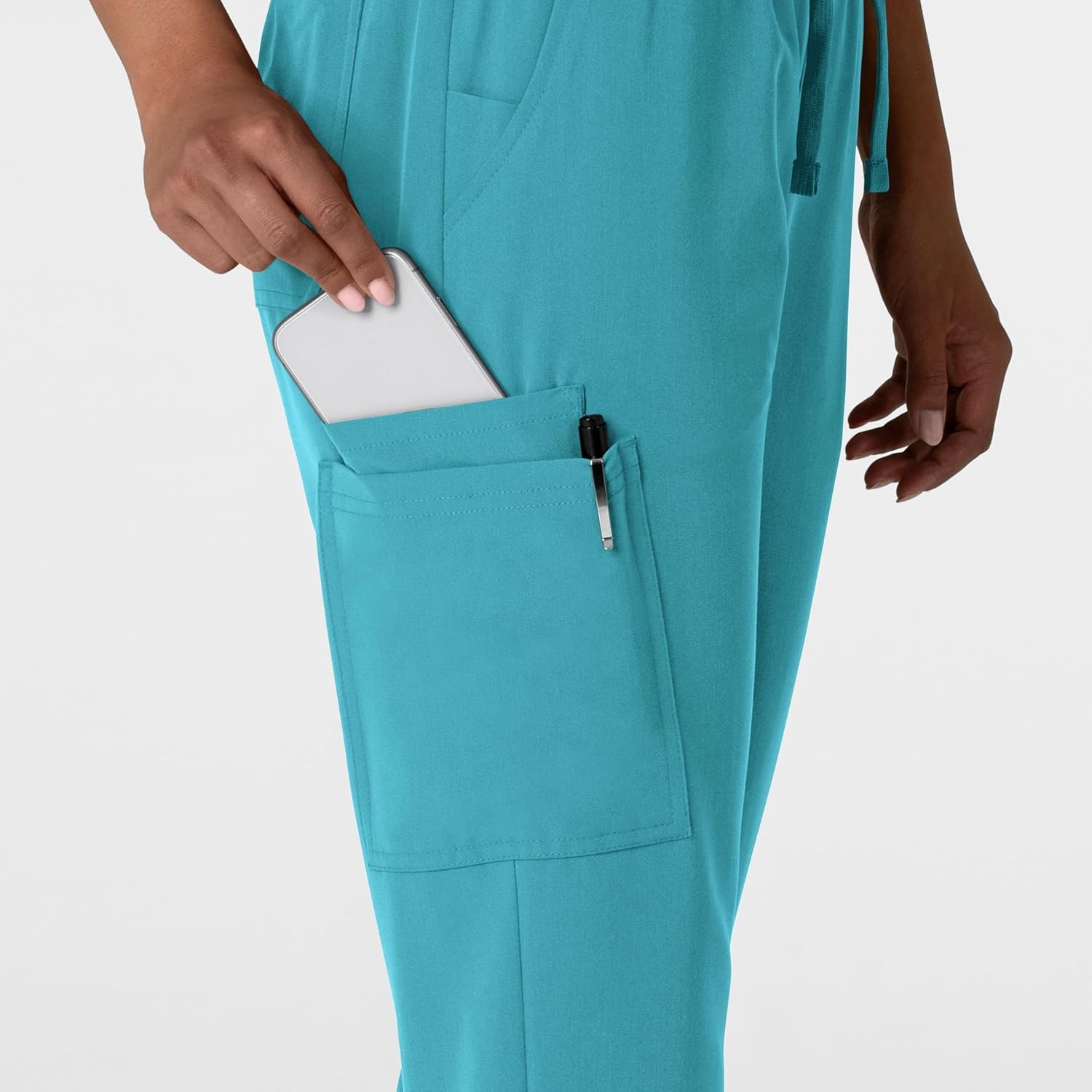 Wink Women’s Women’s Jogger Utility Scrub Pant(Teal Blue)