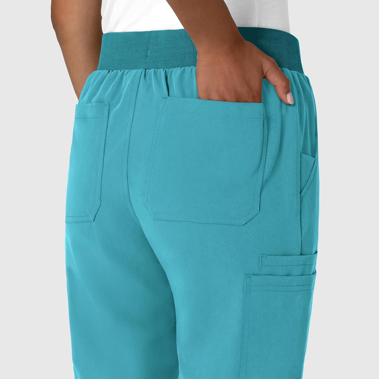 Wink Women’s Women’s Jogger Utility Scrub Pant(Teal Blue)